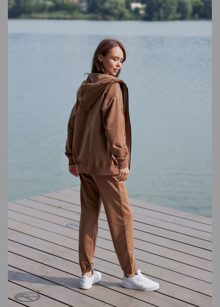 Женский спортивный костюм M136.3 с тощими на замке и джогерами, (3-х нить), UMON (315480799)