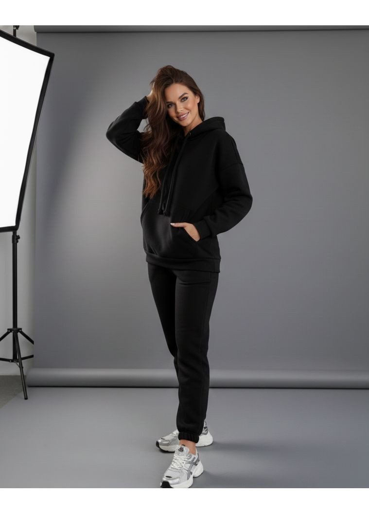 Женский зимний спортивный костюм на флисе в стиле оверсайз Nositi 1555-70Х (371872808)