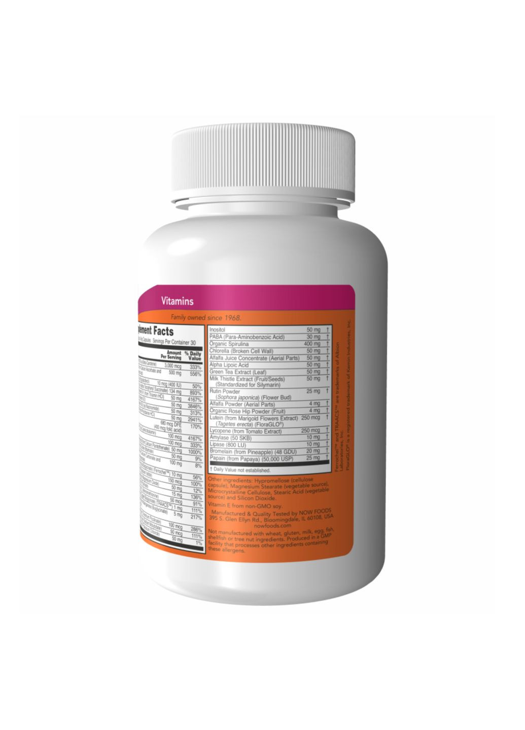 Мультивітаміни NOW Special Two 240 капсул комплекс вітамінів та мінералів для здоров'я та енергії Now Foods (368987032)