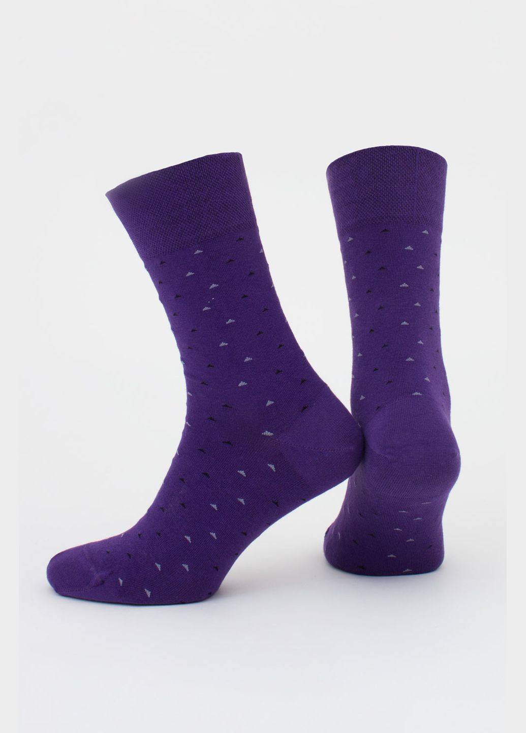 Фіолетові шкарпетки чоловічі Giulia горошок (302297295)