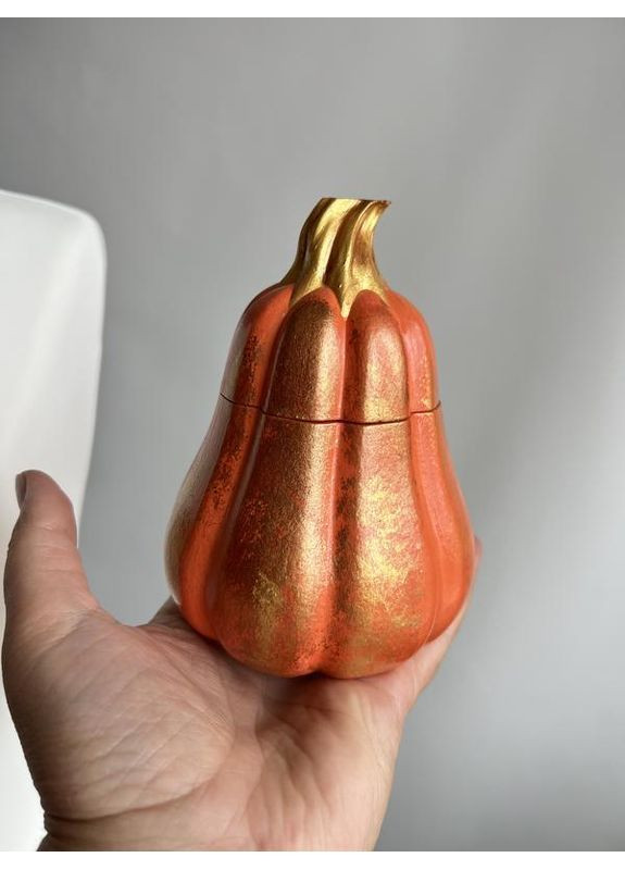 Большая ароматическая свеча в форме тыквы, 110 г – осенний аромат тыквенного пирога. Hand Made (363558840)