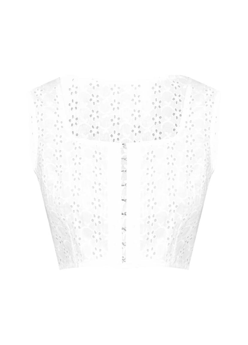 Бавовняний топ на гачках Білий 497- PrettyLittleThing (296930148)