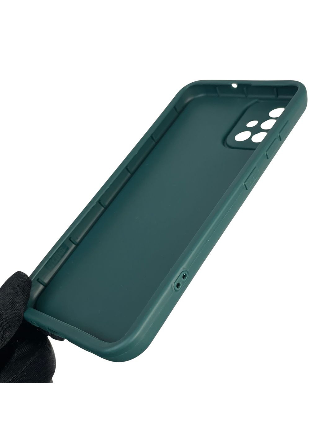 Чохол силіконовий Soft Touch з 3D принтом для Galaxy A51 (SM-A515F) темно-зелений (Повний захист камери) Samsung (373670685)