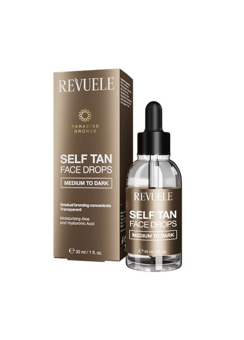 від середнього до темного 30 мл REVUELE Автозасмага для обличчя краплі (317572496)