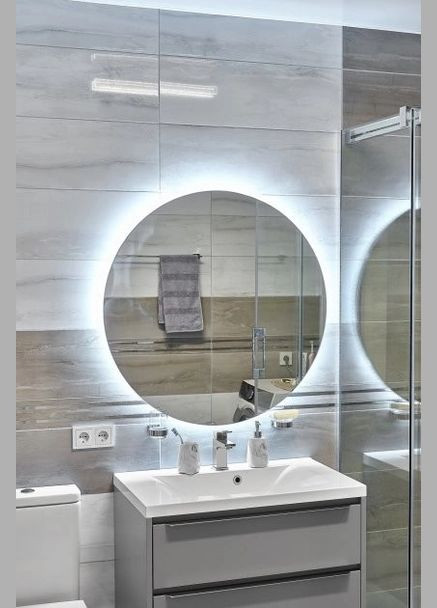 Круглое зеркало с подсветкой 60, Тепла Glass (282824157)