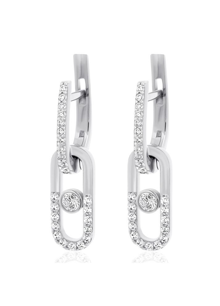 Серебряные серьги (40078) IRIJ (331016857)