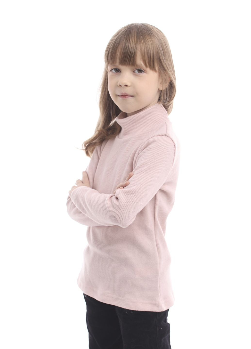 Водолазка тепла дитяча. Гольф базовий рожевий Piccolo (361786468)