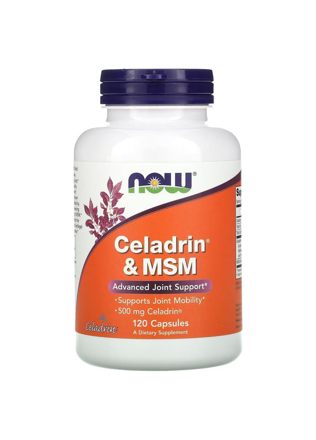 Природный Комплекс для Поддержки Здоровье Суставов с МСМ Celadrin & MSM - 120 капсул Now Foods (293944925)