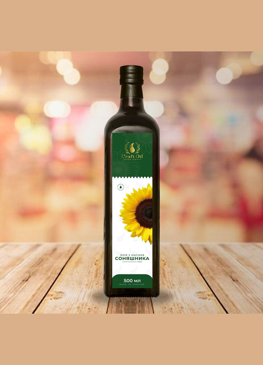 Масло семян подсолнечника 500 мл CraftOil (307930226)
