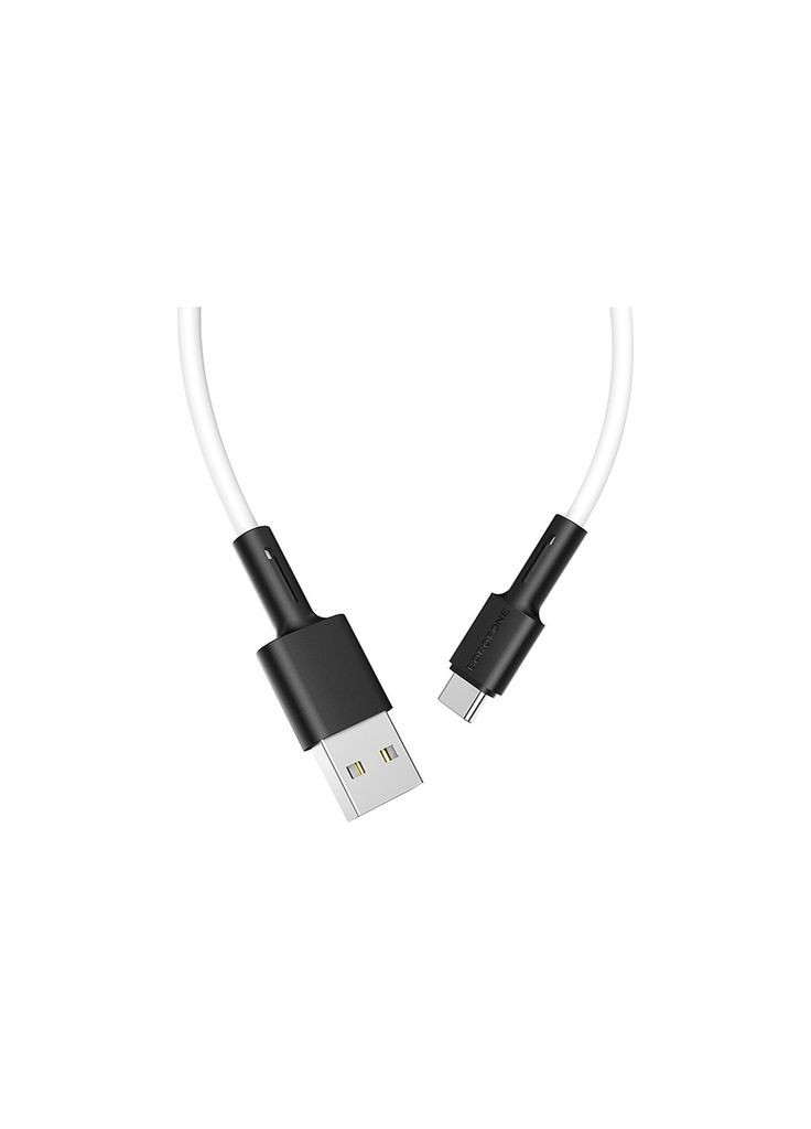 Дата кабель (m469437) Borofone USB 2.0 AM to USB-C 1.0m 3A silicone BX31 white (367067131)