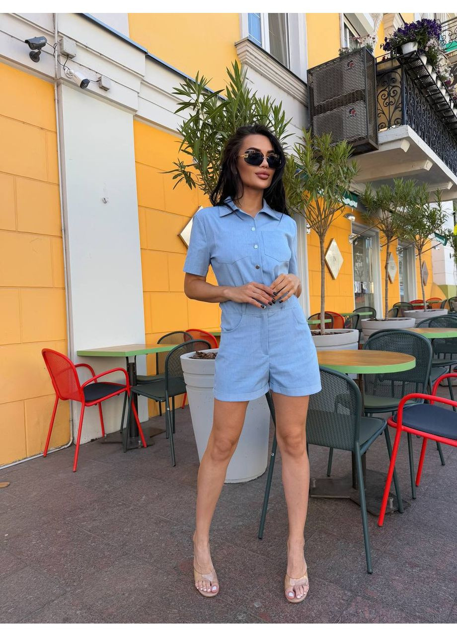 Роскошный комбинезон🌹 Luna голубой