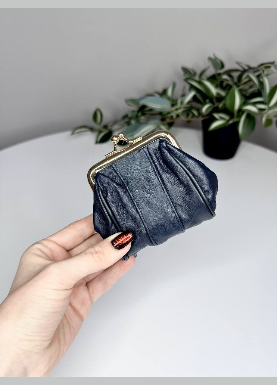 Жіночий маленький гаманець монетниця на застібці поцілунок Classic (315623016)