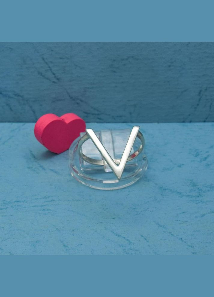 Срібна каблучка "V - образна" 19 No Brand (350667262)