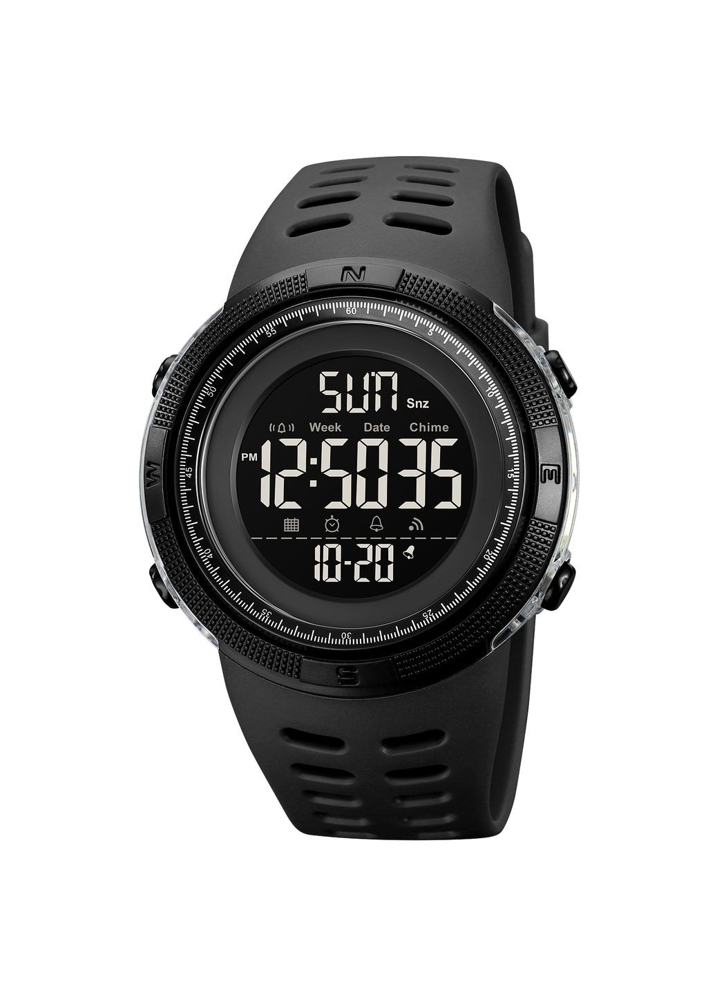 2070BK Black электронный спортивный Skmei (324088691)