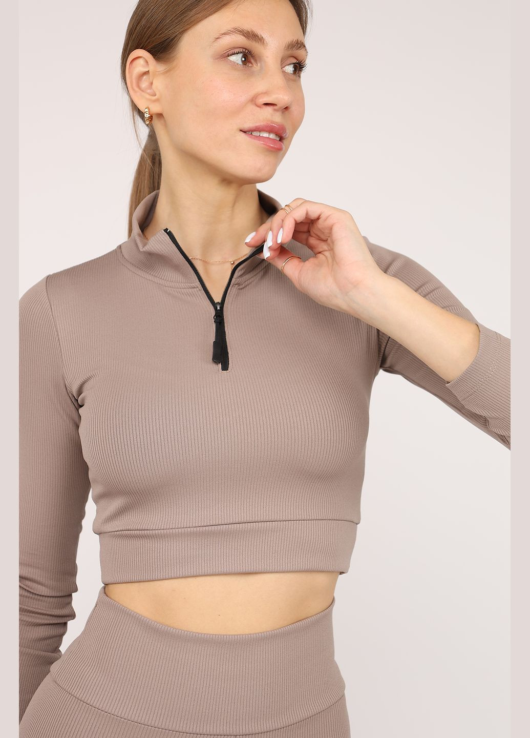 Футболка слим женская цвет капучино CB-00272860 PRENSES - (330223066)