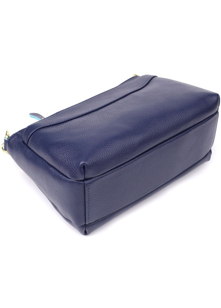 Жіноча шкіряна сумка з жорстким дном 22986 Vintage (348358916)