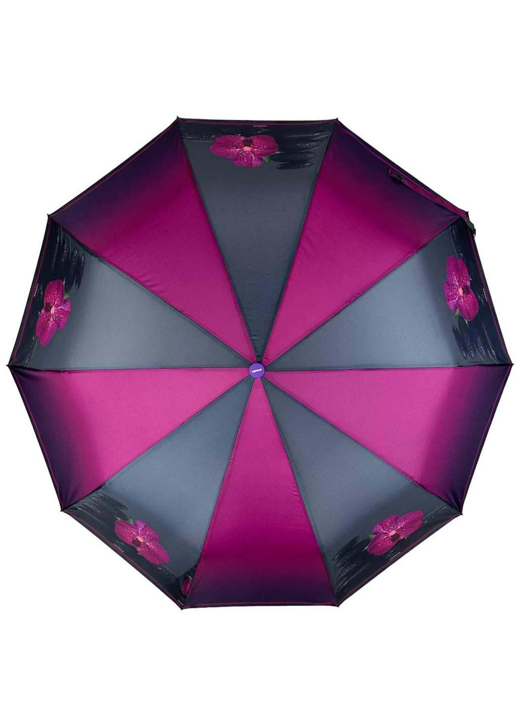 Женский складной зонт полуавтомат на 10 спиц Toprain (289977533)