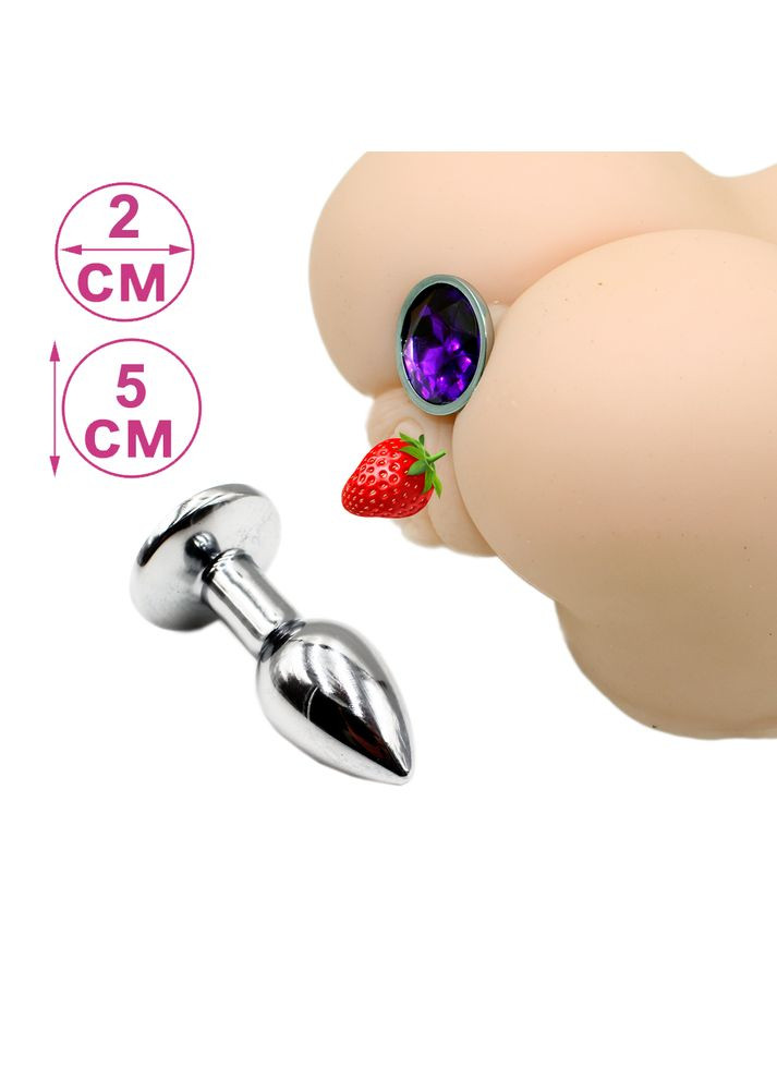 Анальна пробка метал з прикрасою маленький розмір China (317747516)