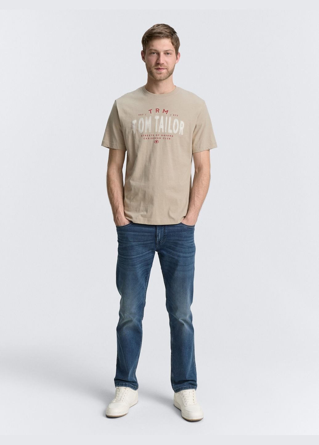 Бежева футболка Tom Tailor