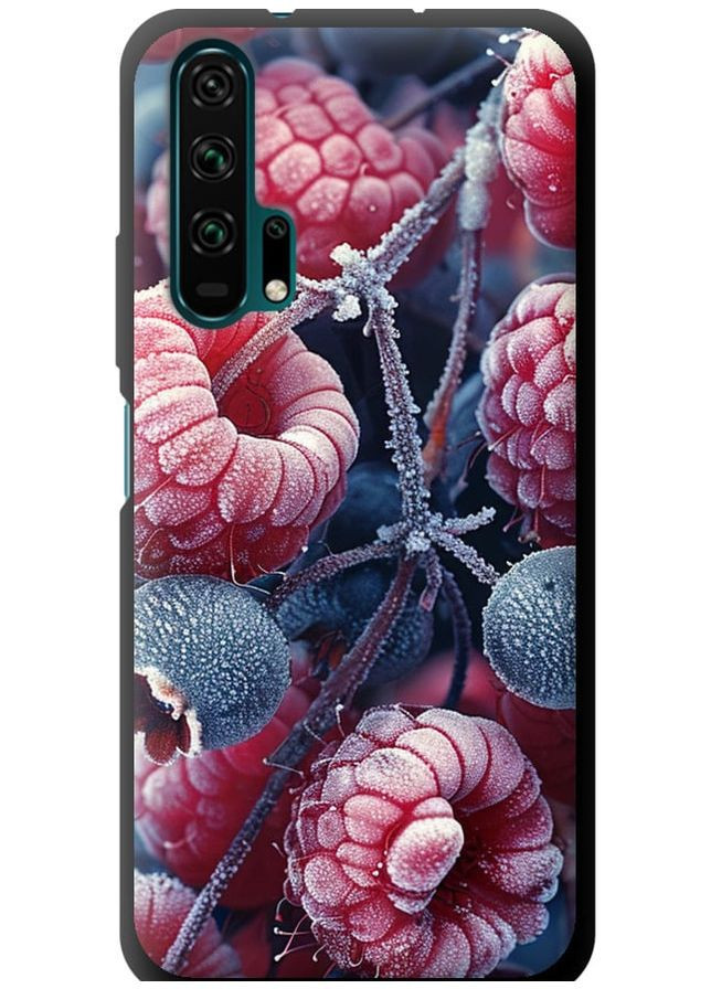 TPU черный чехол 'Морозные ягоды' для Endorphone Huawei Honor 20 Pro (285114795)