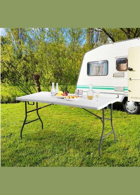 Стол раскладной 180см, нагрузка 150кг многофункциональный, компактный для туризма, дома, сада и мероприятий. oldbro (331739881)