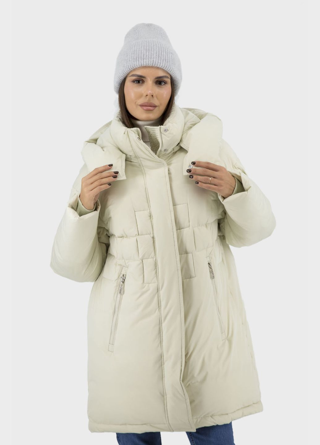 М'ятний зимній Пуховик No Brand