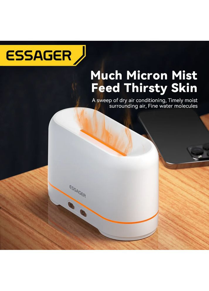 Увлажнитель воздуха Flame Aromatherapy Humidifier Black Essager (368698359)