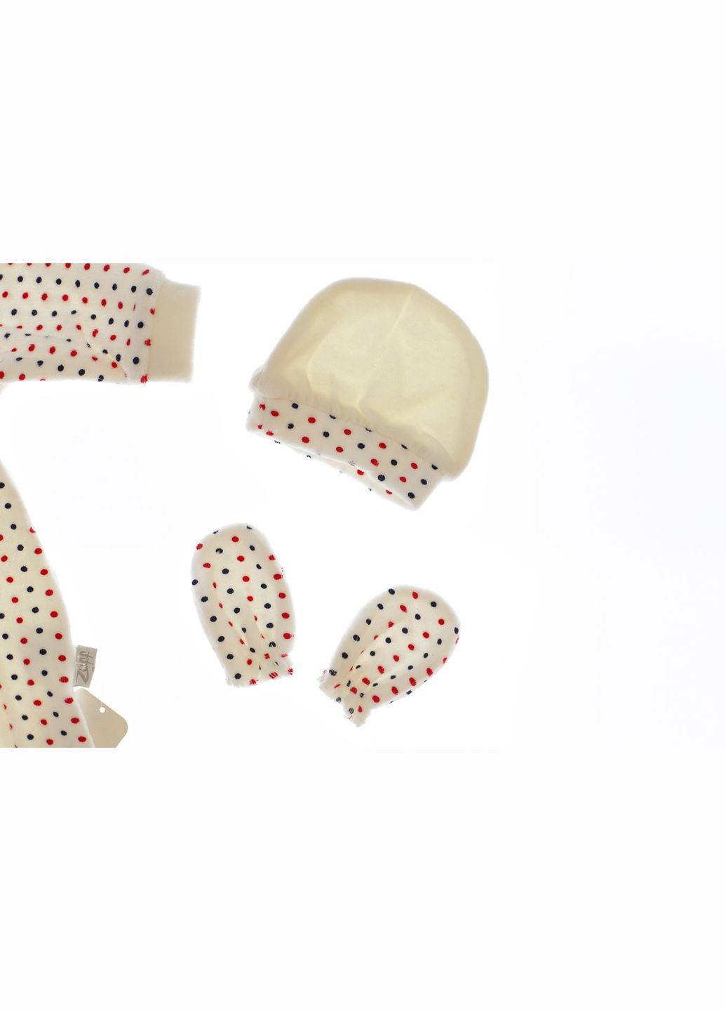 Синий зимний комплект человечек с шапочкой велюр для мальчика горох синий см (26388) BABYKROHA