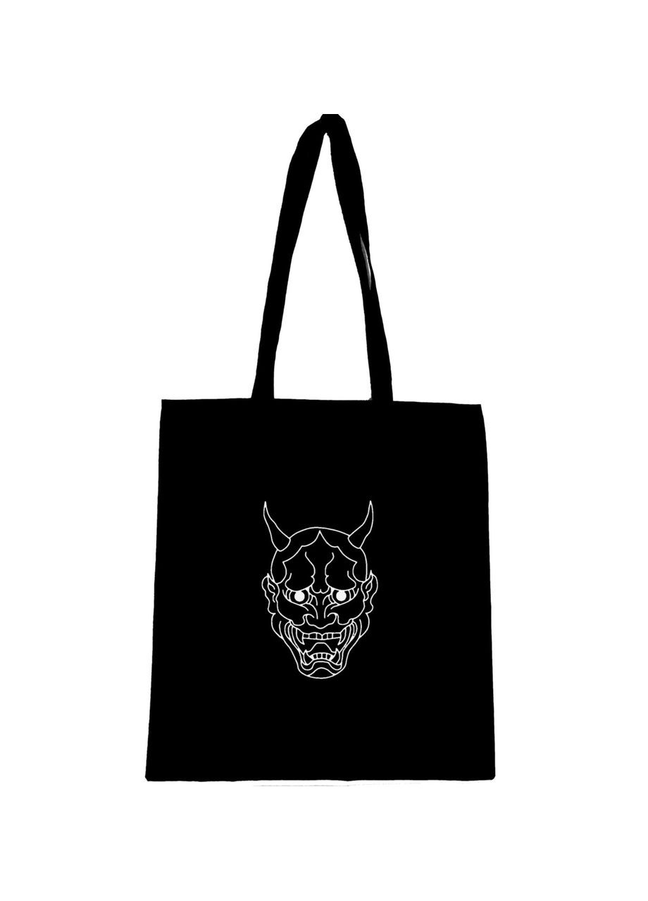 Еко сумка шопер торба з принтом " Демон Хання " Hannya Handmade (292713886)