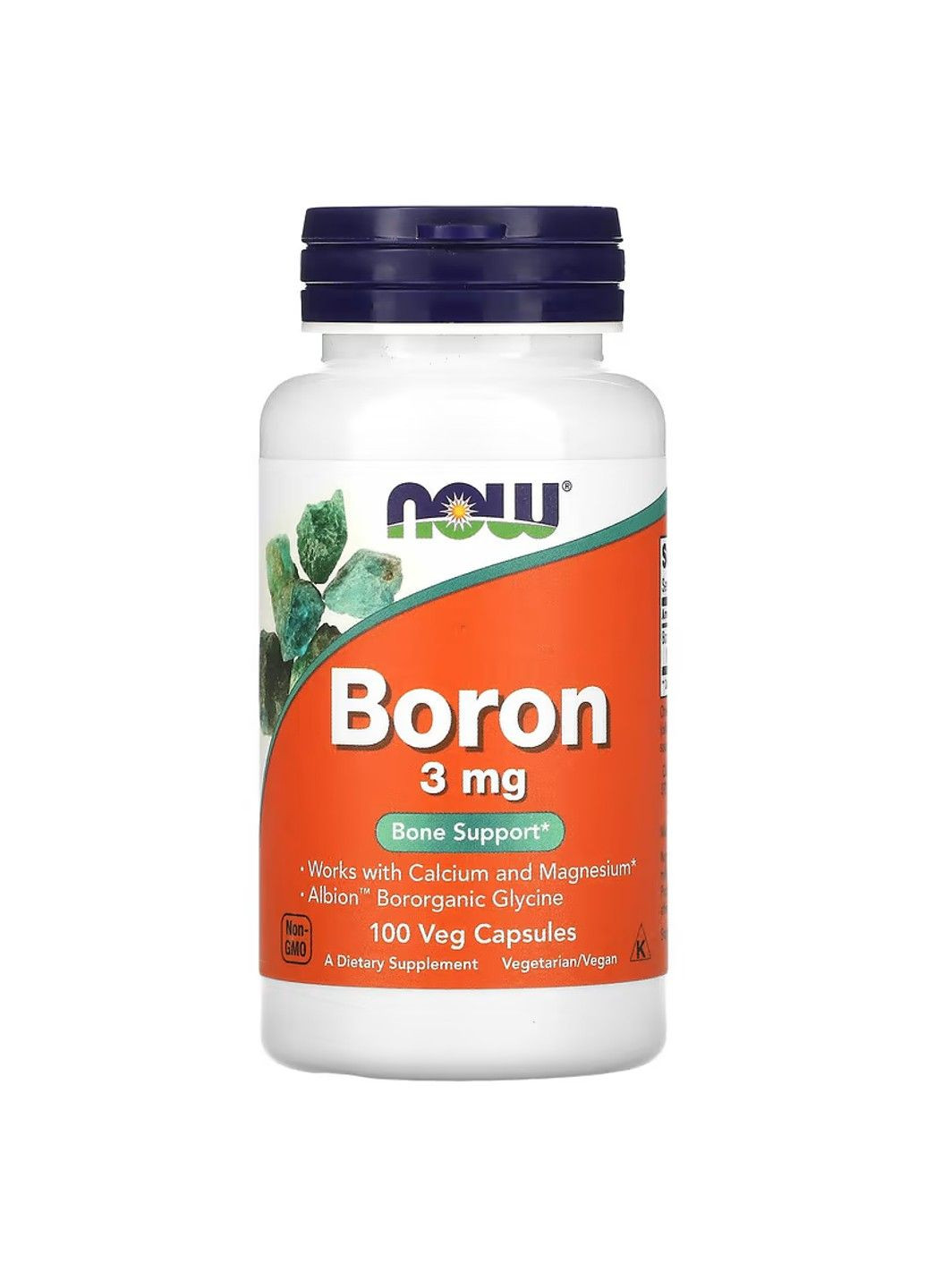 Бор Boron 3 мг - 100 вег.капсул Now Foods (278260470)