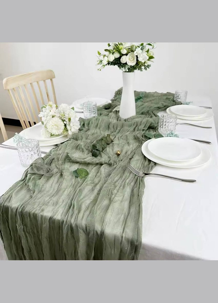 Дорожка ранер Leeseph 90х300 см зелена Malva (300860412)