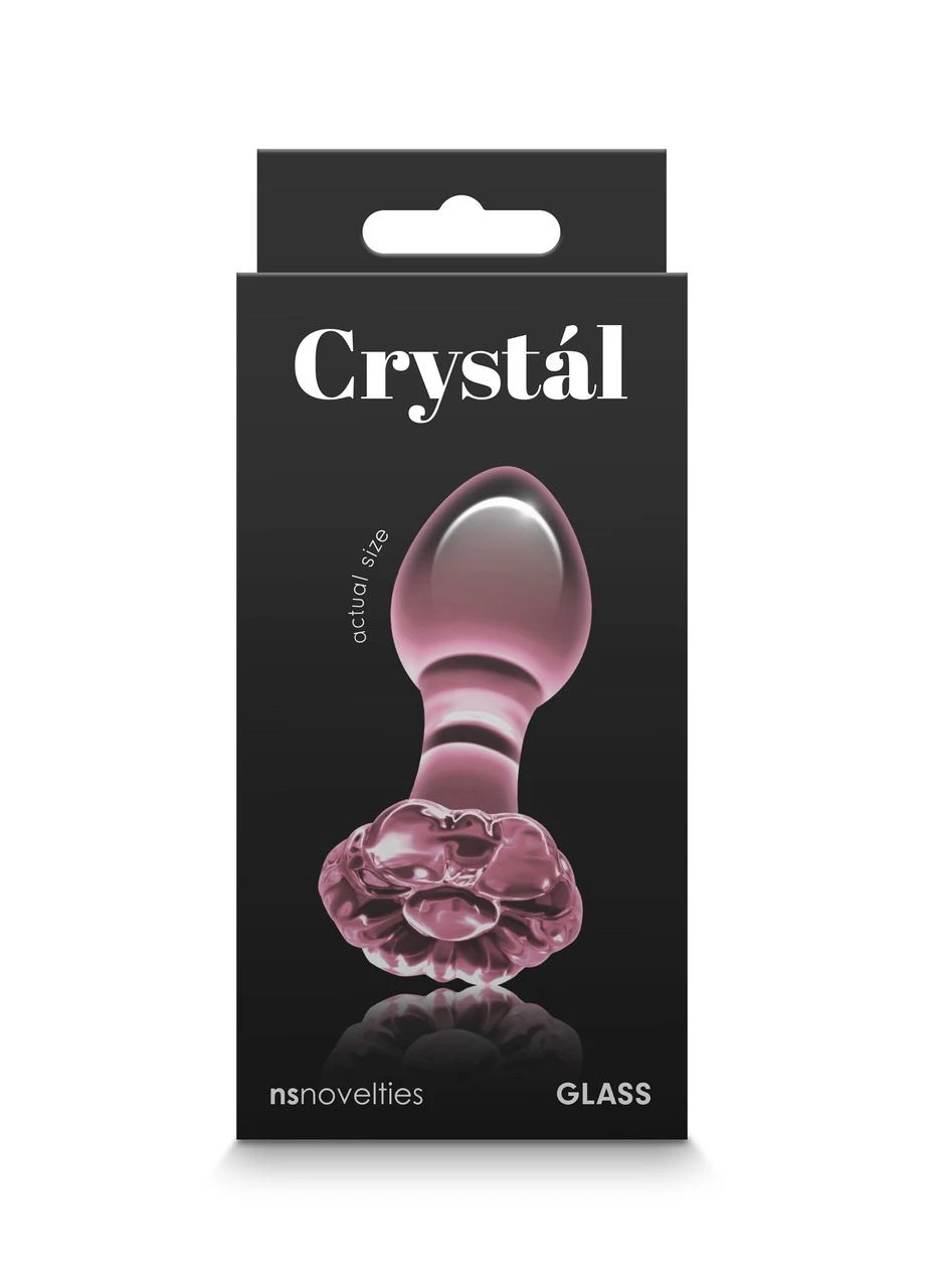 Скляна пробка NS Novelties CRYSTAL FLOWER PINK No Brand (303881693)