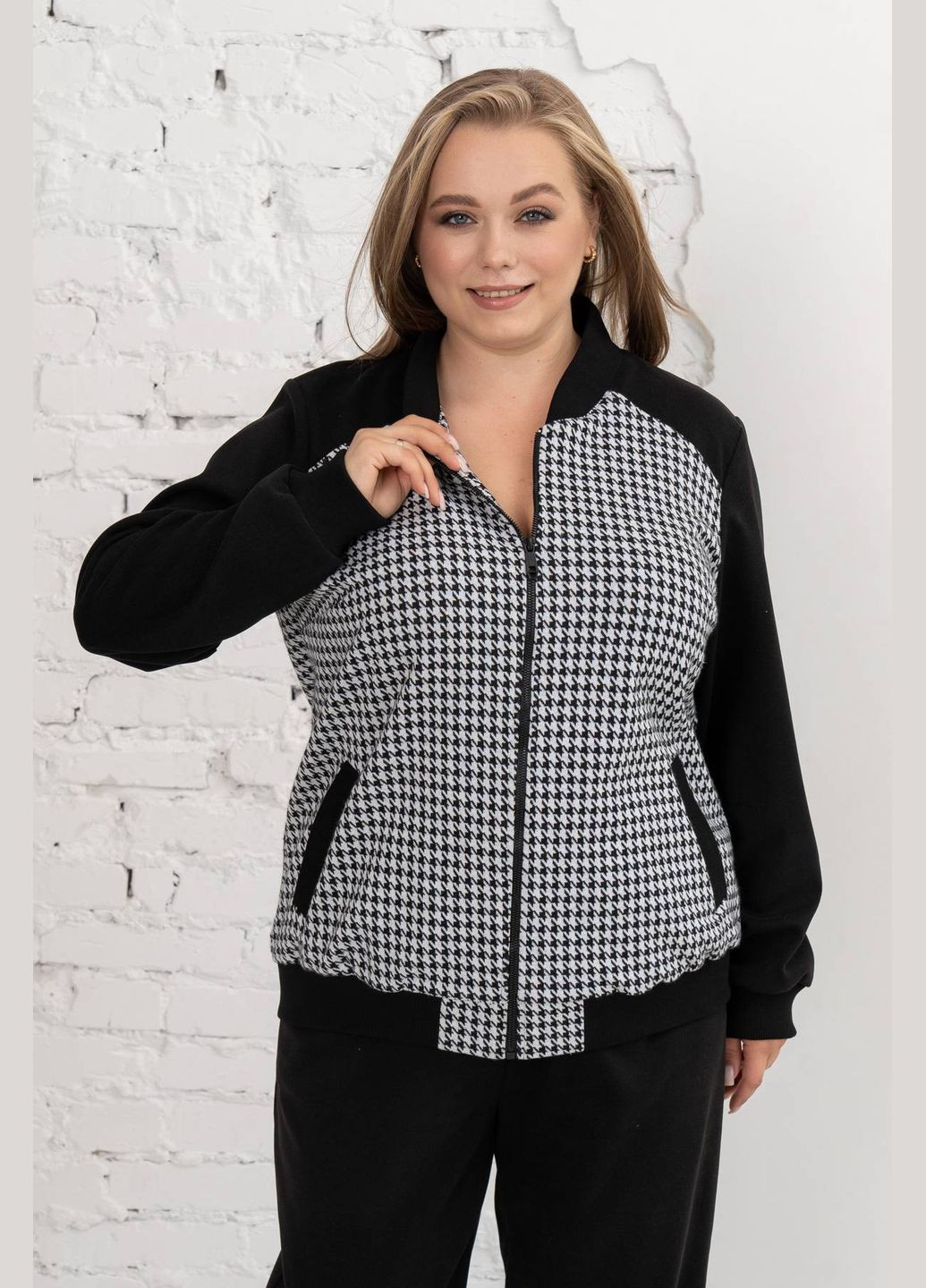 Брючний костюм ДЖОДІ чорно-білий Tatiana (347580368)