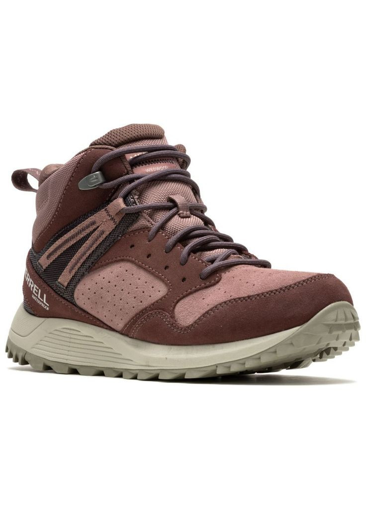 Коричневые осенние ботинки wildwood mid ltr wp wmn marron/burlwood (m518762) Merrell