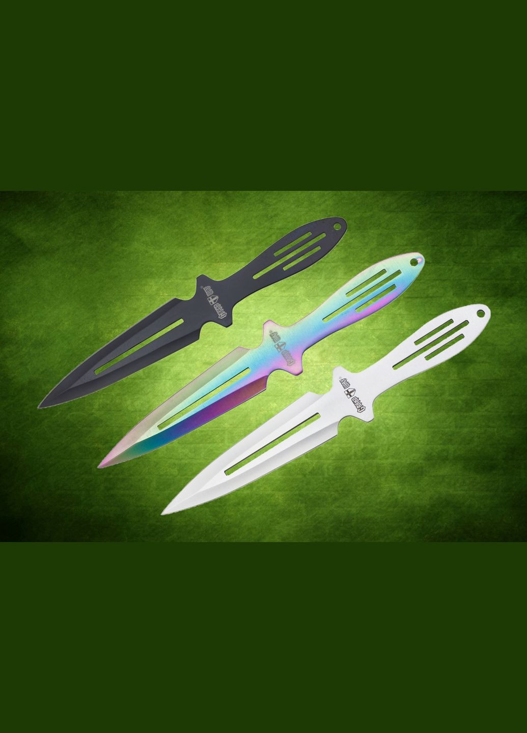 Ножі метальні 3 в 1 комплект із трьох кольорів F027 No Brand (370770591)