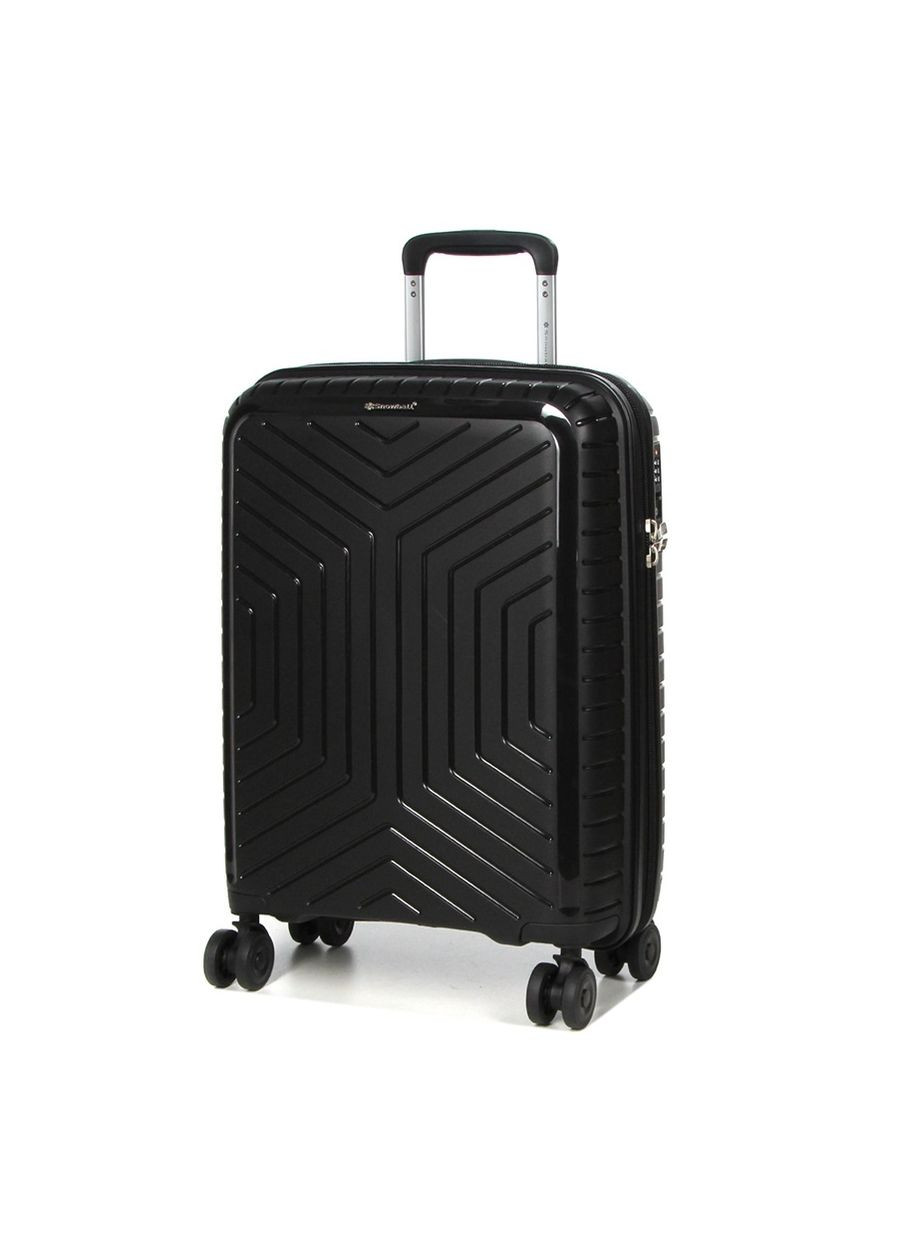 Чемодан маленький S полипропилен 20103 55×36×20см 35л Черный Snowball (297643078)