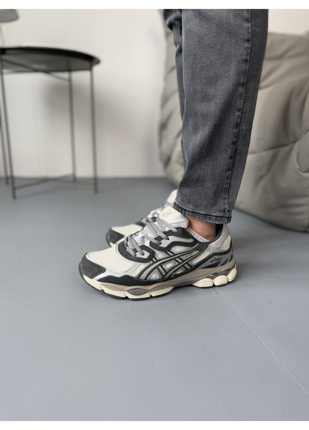 Бежевые демисезонные кроссовки мужские asics gel-nyc beige brown ii асикс гель нюк No Brand