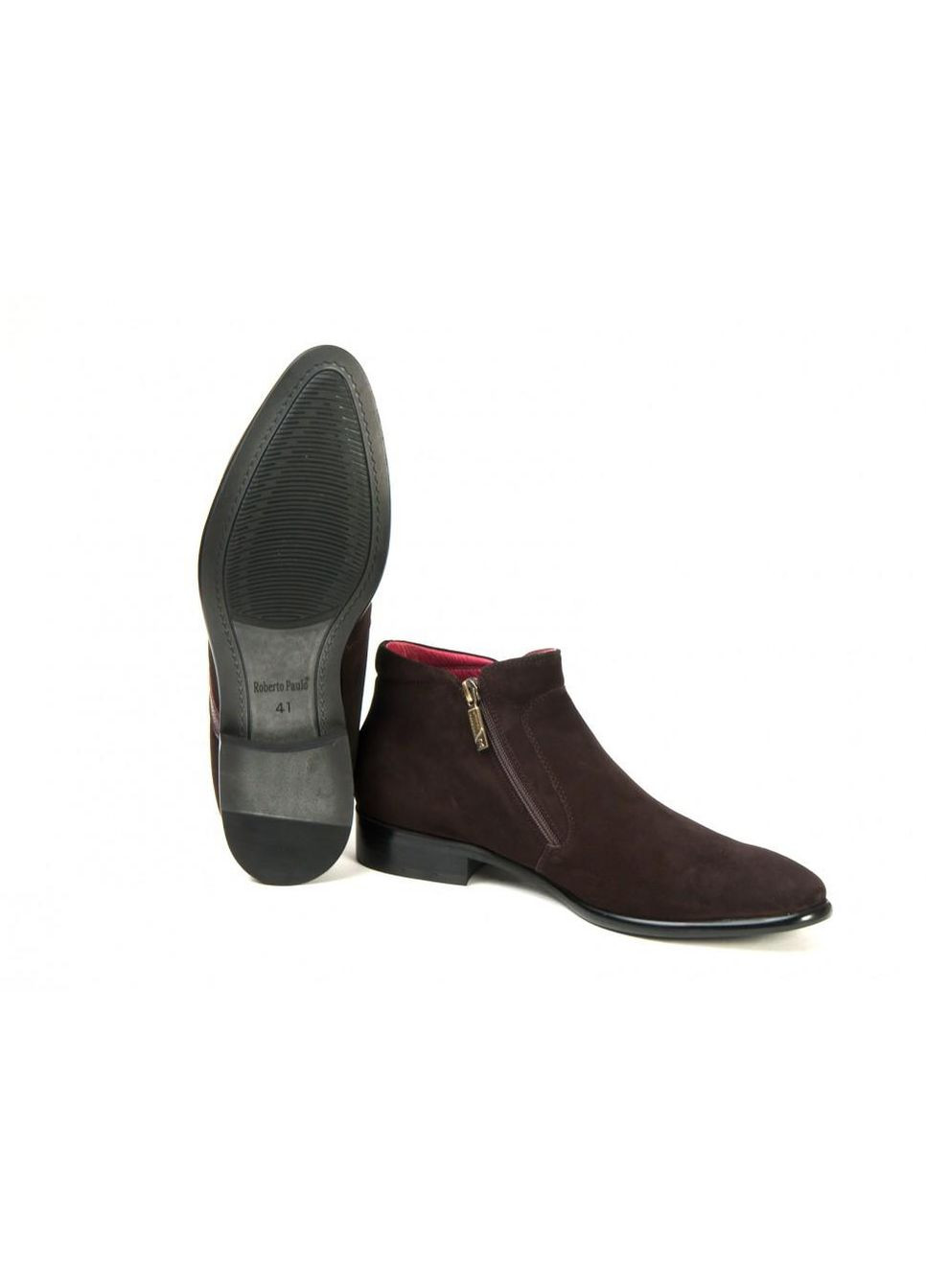 Коричневые ботинки 7134645 цвет коричневый Roberto Paulo