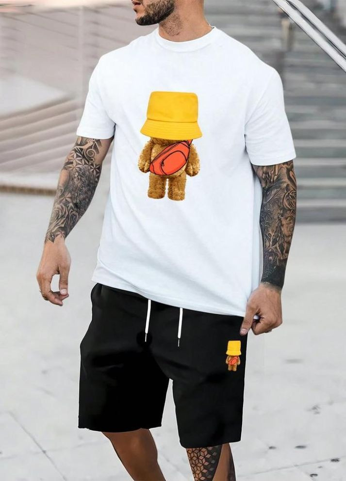 Комплект футболка та шорти ДТФ,якість Туреччина,молодіжний літній костюм No Brand (294179438)