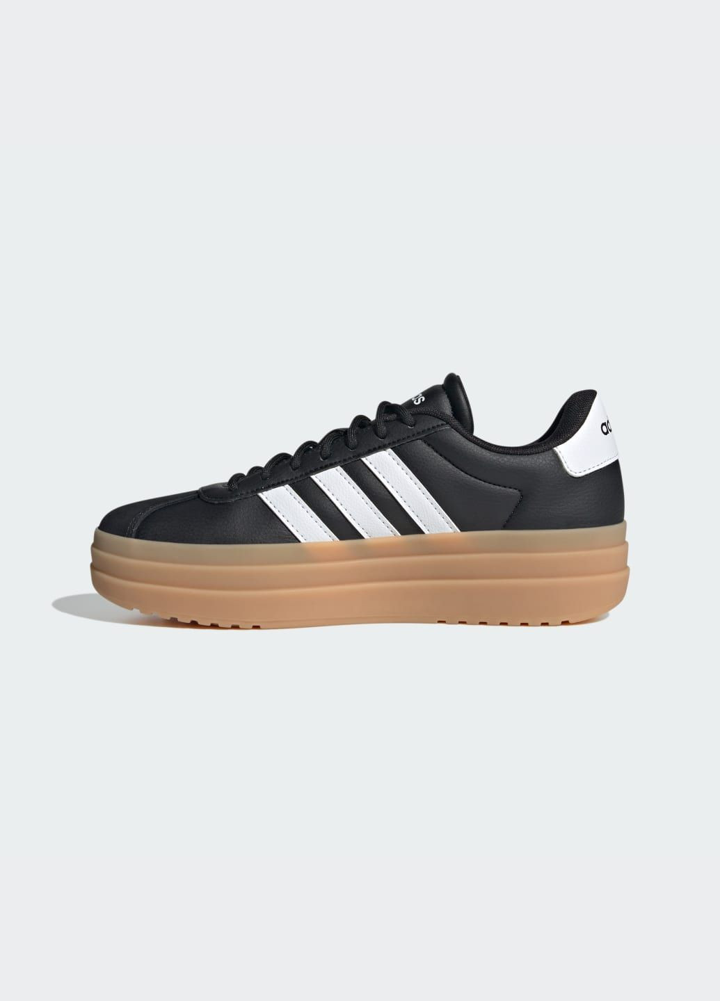 Кроссовки VL Court Bold adidas чёрные всесезоны (338185041)
