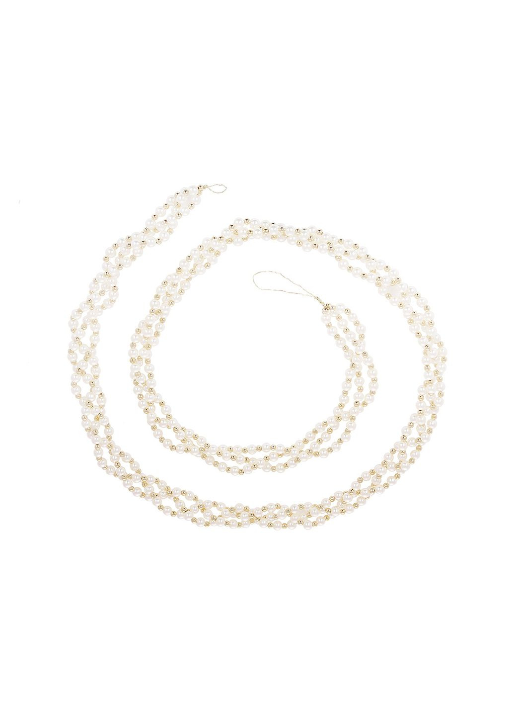 Гирлянда с перламутровыми бусинами 161см, цвет – белый с золотом. Home Decor (360728587)