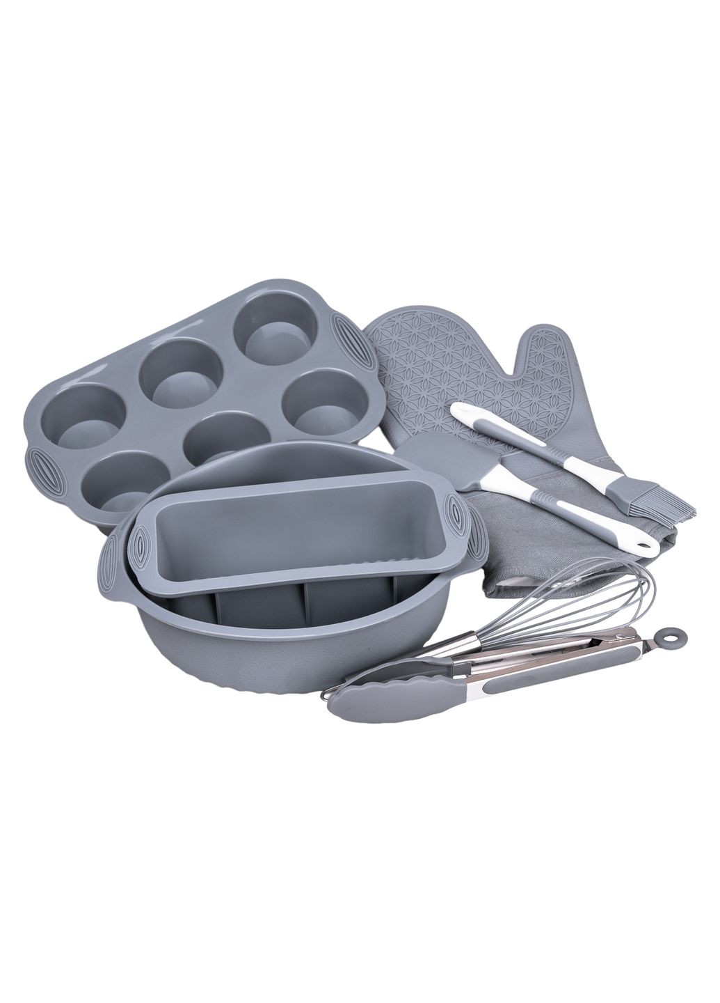 Набір форм для випічки TS Kitchen з кухонним приладдям і прихваткою 8 шт No Brand HP34543 (299239107)