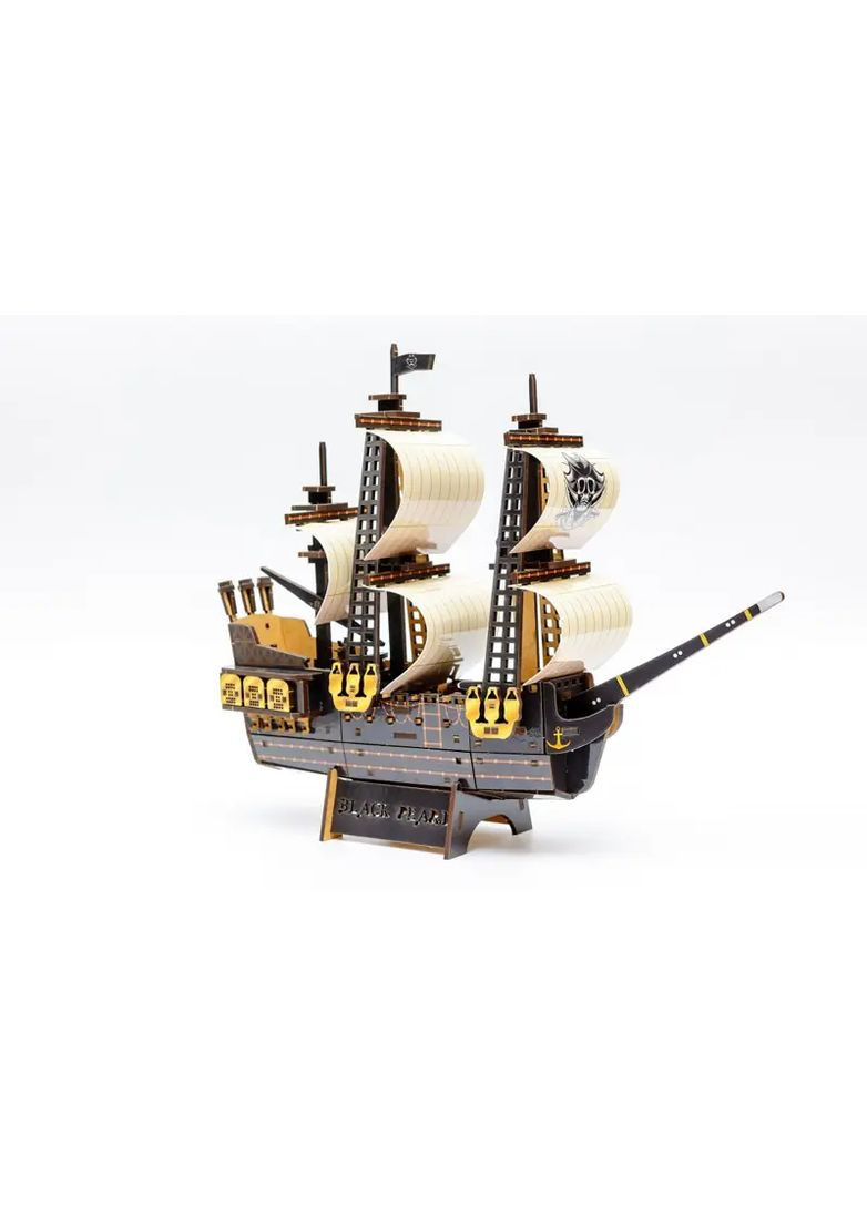 Конструктор 3D Піратський корабель дерев'яний в асортименті Puz-00928 PuzzleOK Дер6228 (370653454)