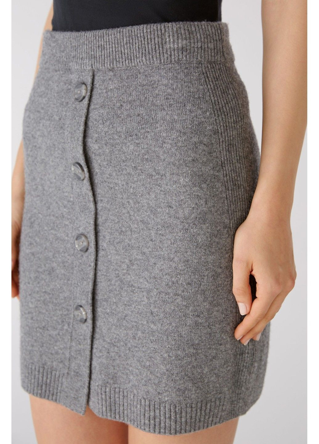 Серая юбка женская мини 79407-1231608 Oui