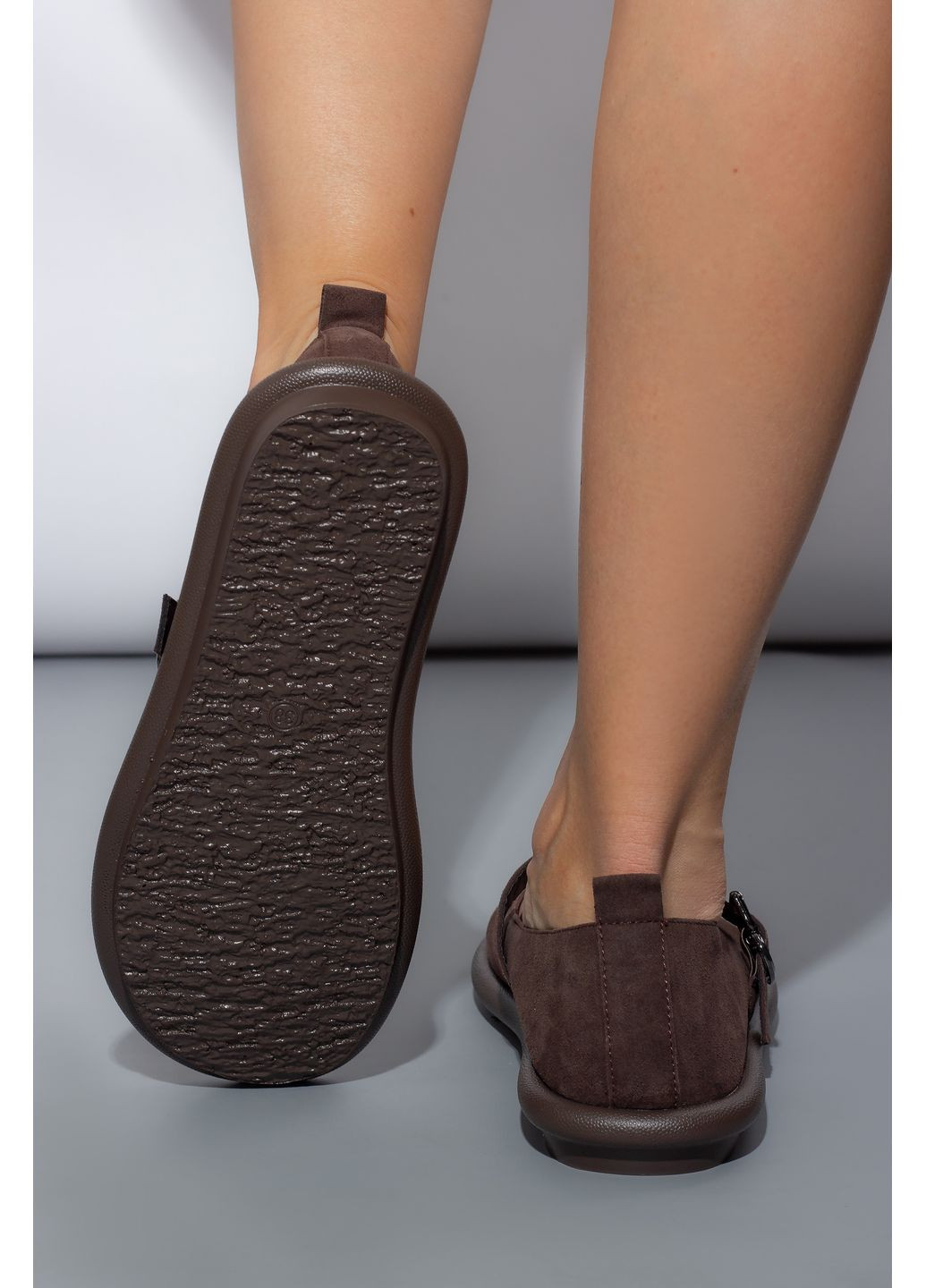 Power Туфлі жіночі F6535-6 коричневі 346391 коричневий з натуральна замша, — демісезон (353690922)