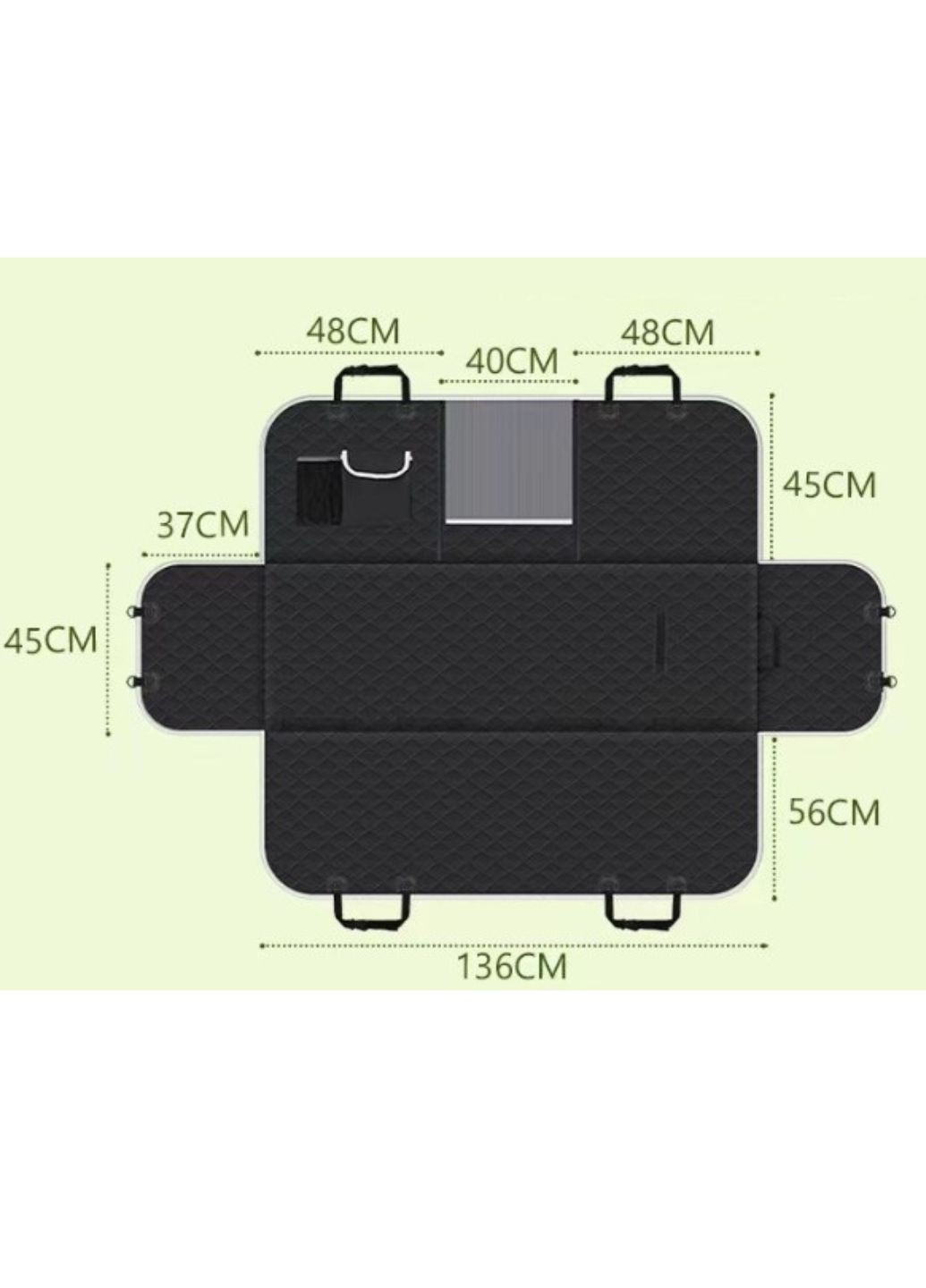 Чохол на сидіння авто для перевезення тварин (АОЖз-697-2) No Brand (342117975)