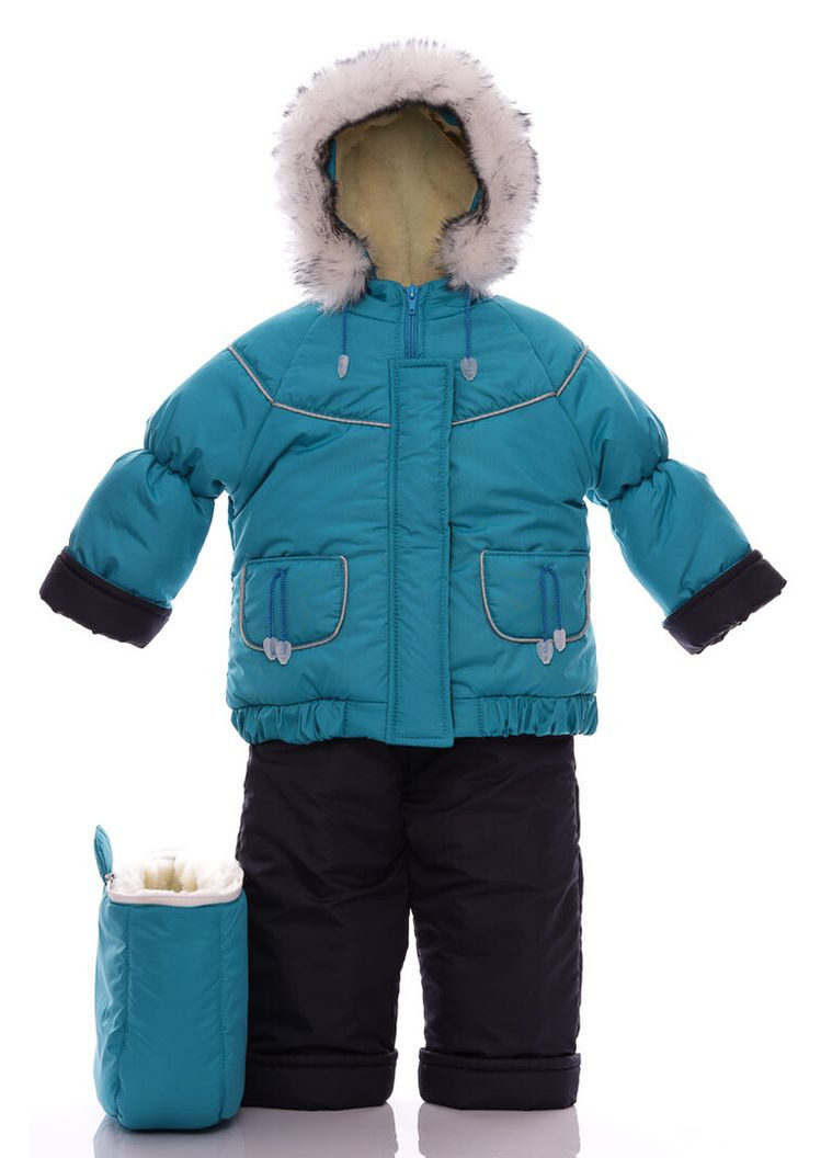 Комбинезон Конверт на мех для мальчика Тройка морская волна 98 см (51427) BABYKROHA (315423763)