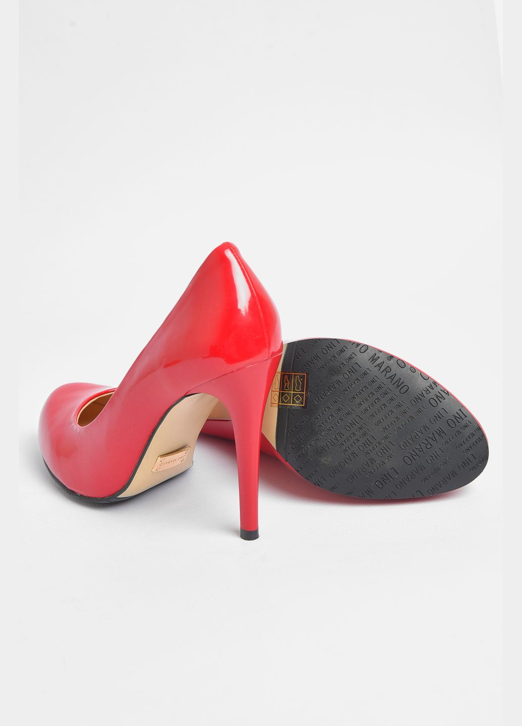 Туфли женские бордового цвета Let's Shop на высоком каблуке
