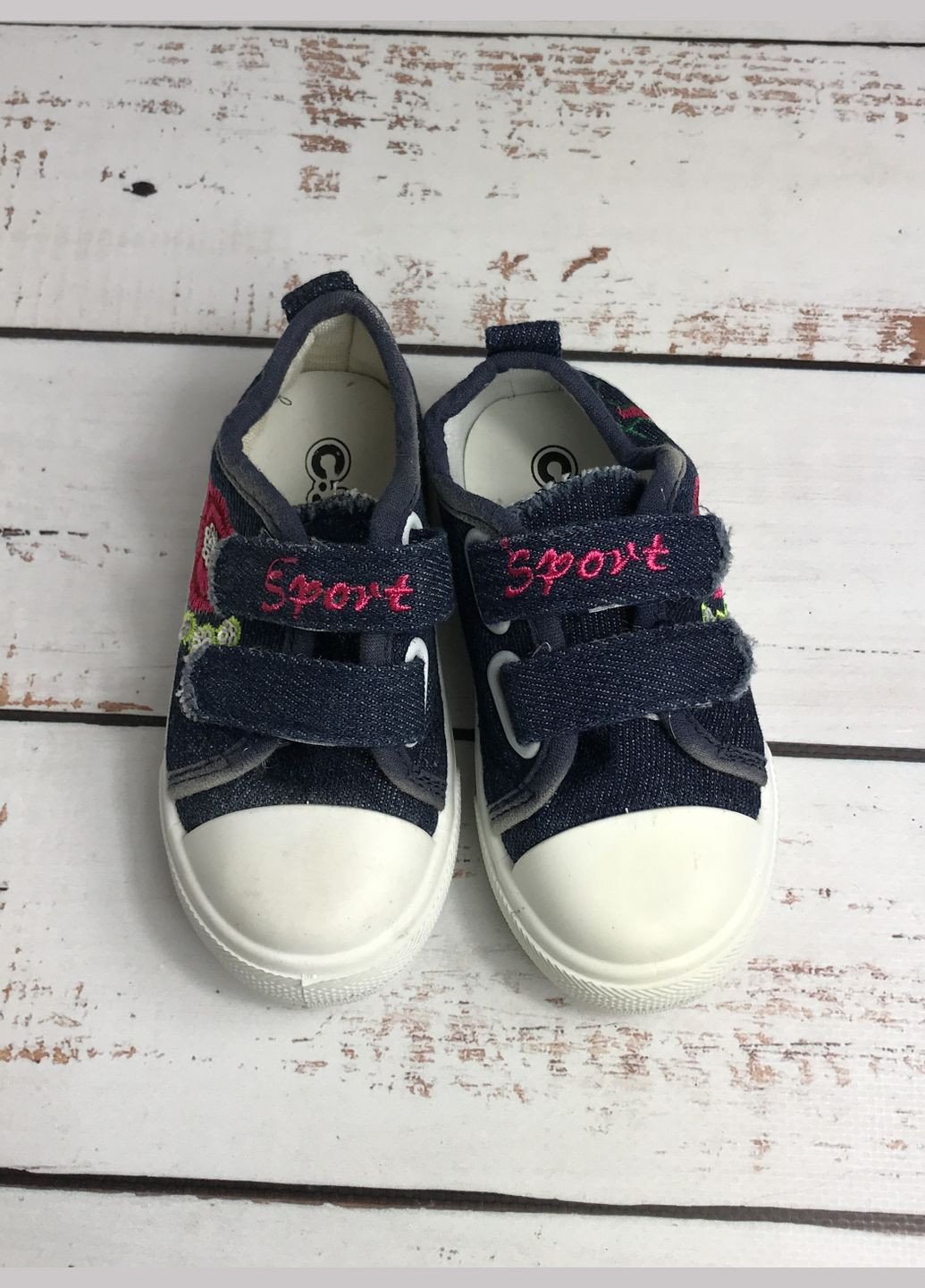 Темно-синій кеди дитячі для дівчинки темно-синій (655) С.Луч