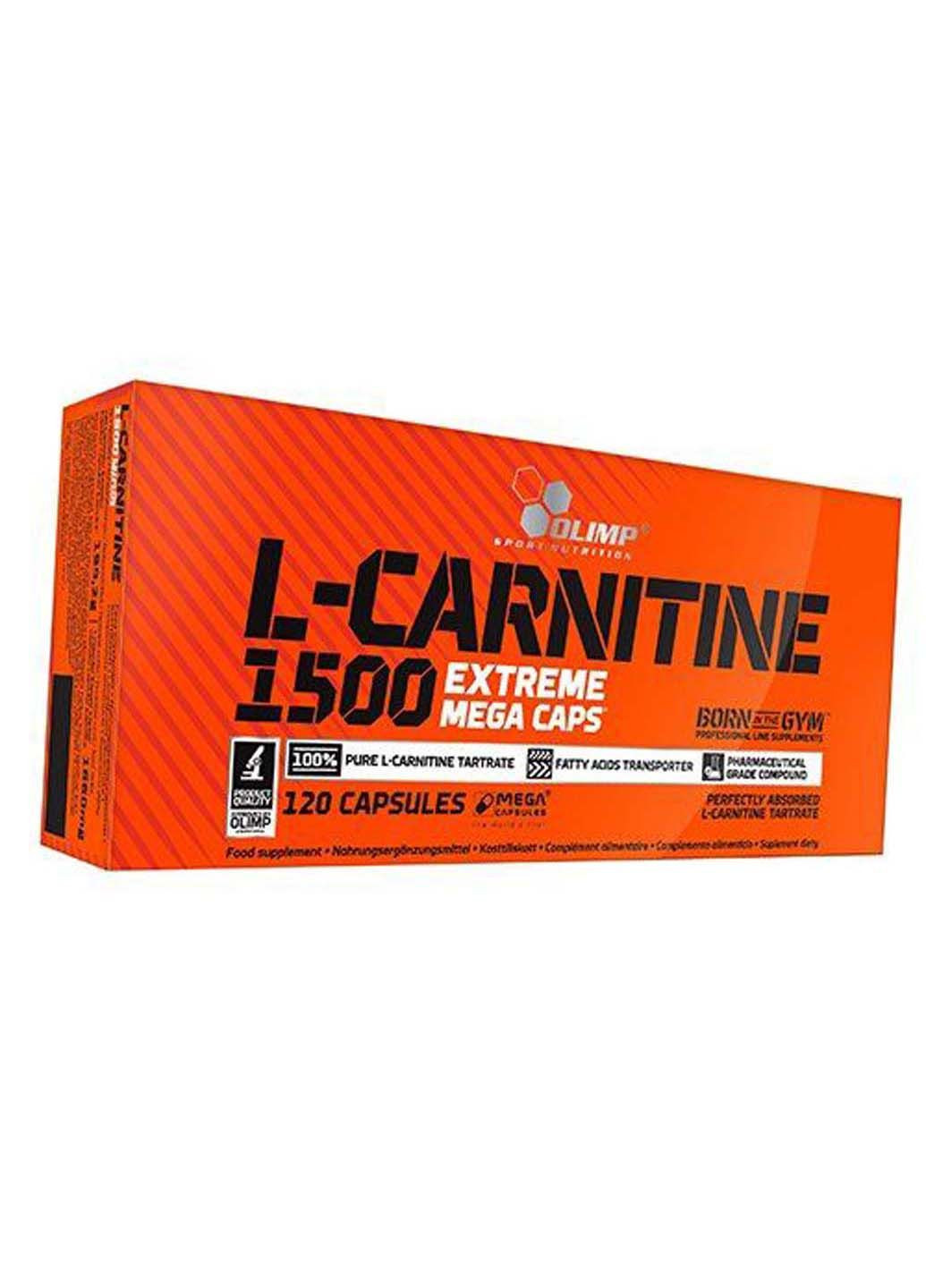 L-Карнитин L-Carnitine 1500 Extreme Mega Caps 120капс Olimp Sport Nutrition (292710619)